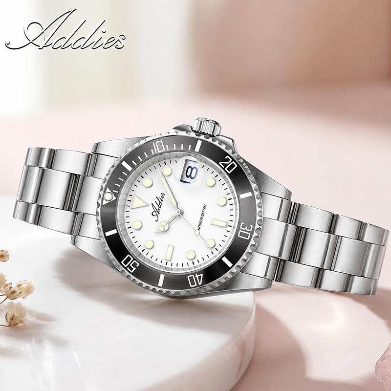 Watch Accessories - ADDIES 36 ミリメートル 50 メートル防水女性の腕時計有名なブランドのステンレス鋼クォーツ女性腕時計 BGW9/C3