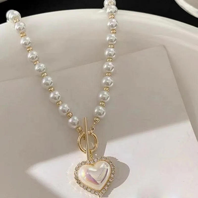 新しいヴィンテージ風イミテーションパールチョーカーネックレス - Pearl Choker Necklace Vintage のレビューと価格