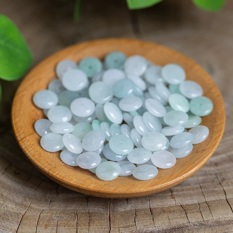10 個天然エメラルド白翡翠平安結び DIY ブレスレットネ - Bracelets のレビューと価格