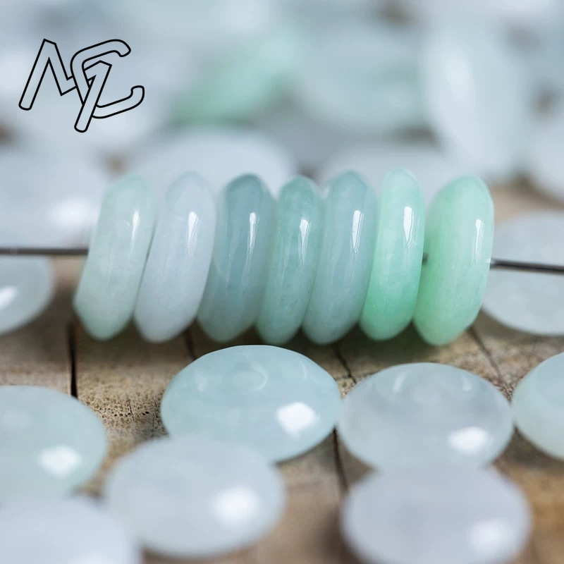 10 個天然エメラルド白翡翠平安結び DIY ブレスレットネ - Bracelets のレビューと価格