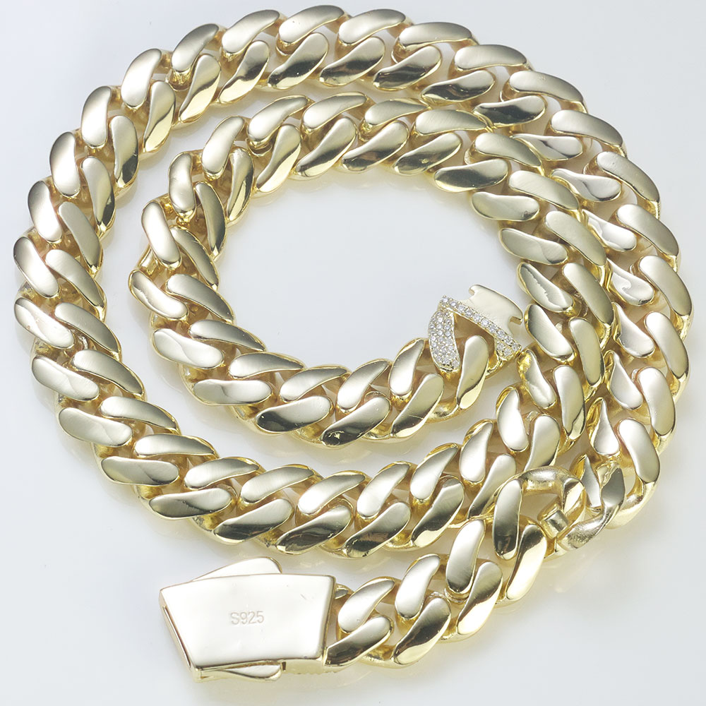 ESKEEM 新 925 シルバーモナコチェーンアイスアウト - Cuban Link Chain 12Mm のレビューと価格
