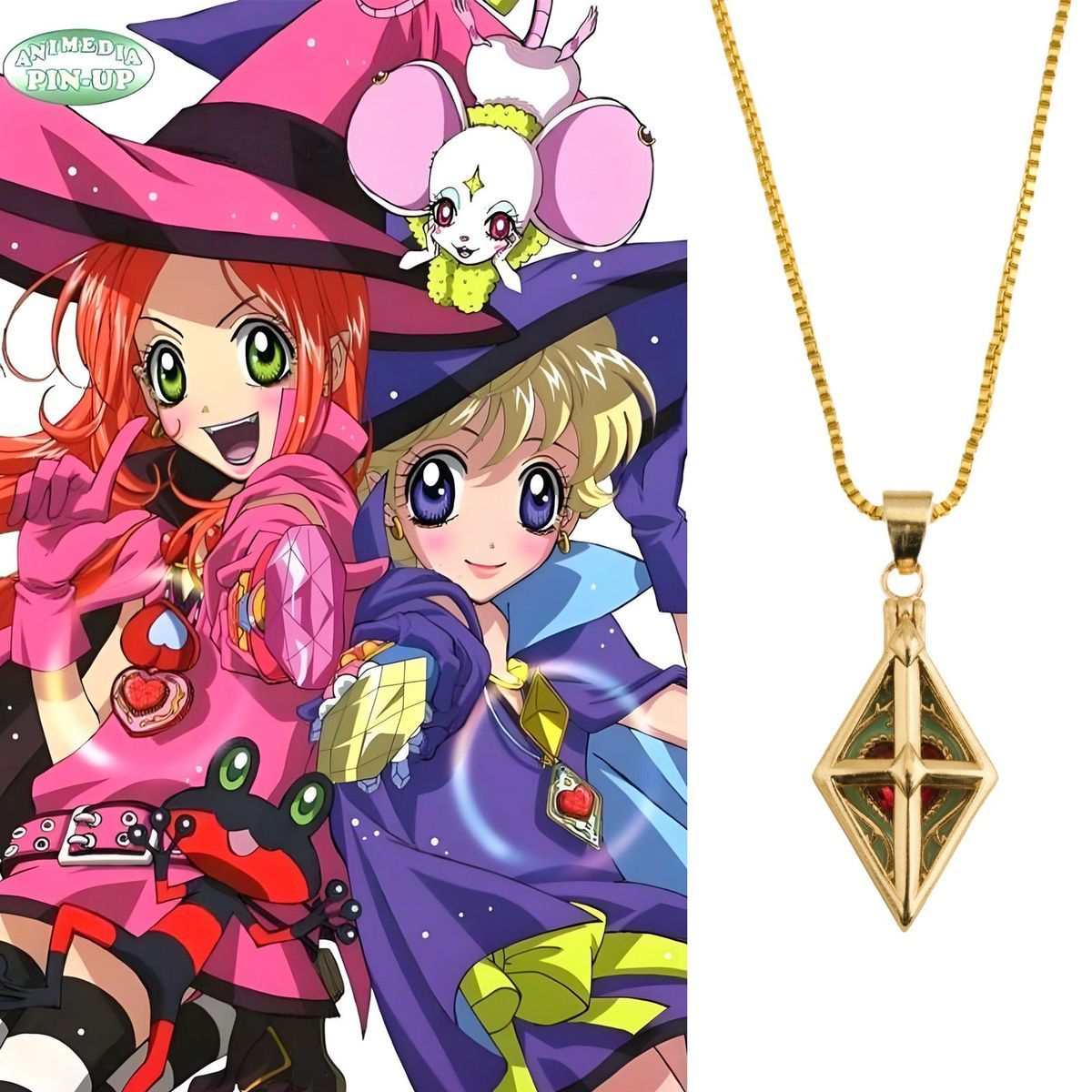 アニメ「シュガーシュガー・ルーン」 ‌ チョコラアイス バニ - Anime Pendant Necklace のレビューと価格