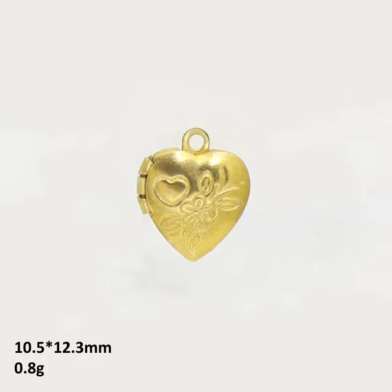 BoYuTe (50 ピース/ロット) 金属真鍮ハート型フォ - Heart Locket Necklace Photo のレビューと価格