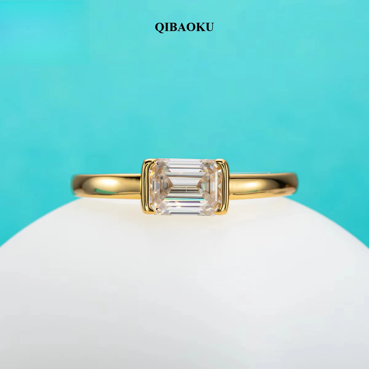 FCGJHW 1カラット エメラルドカット Dカラー モアッ - Moissanite Engagement Ring 1 Carat のレビューと価格